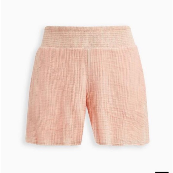 5 Inch Textured Gauze High-Rise Short - Picture 4 of 7